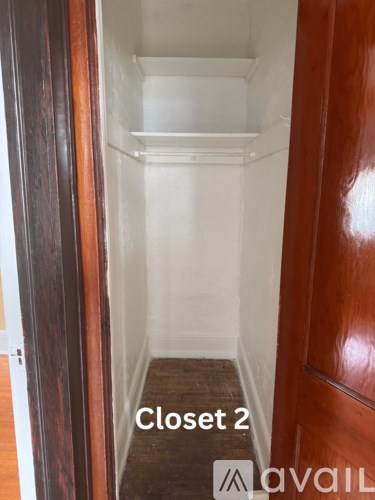 Closet 2 is empty and waiting to be filled.