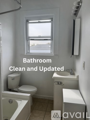 A bathroom that is clean and updated.