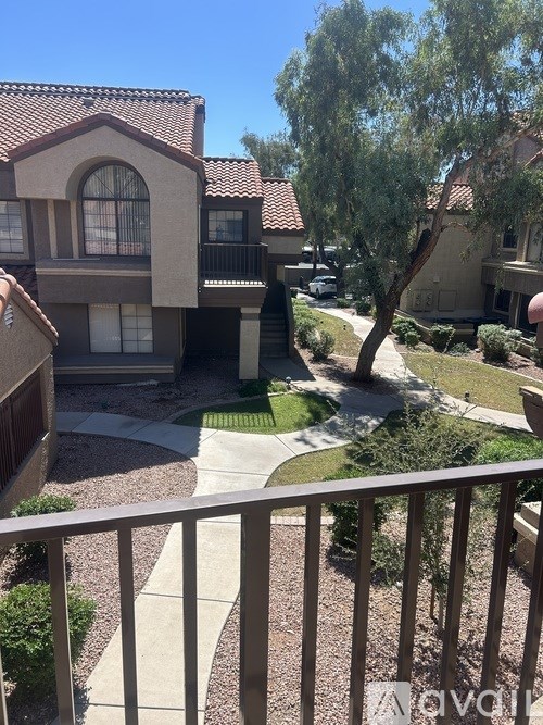 A view of a residential area from a balcony.
