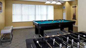 Game Room with Pool and Foosball Table