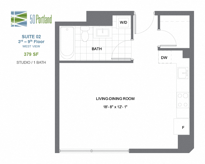 Fifty on the Park - STUDIO – 1 BATH - 379 SF – Apartment