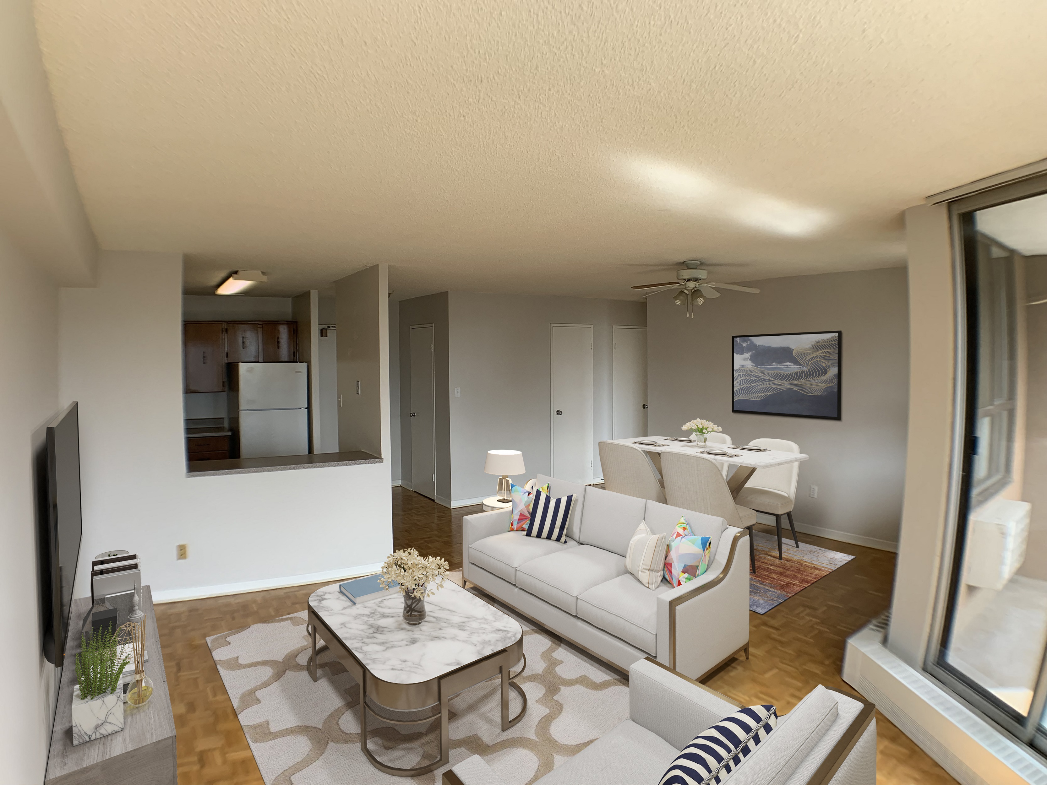 Furnished Living Room