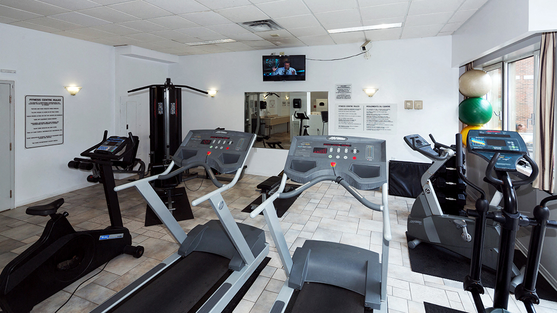 Fully Equipped Fitness Room