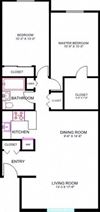 2BR Floor Plan 2 Bedroom Floor Plan