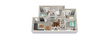 4 bedroom, 2 bathroom