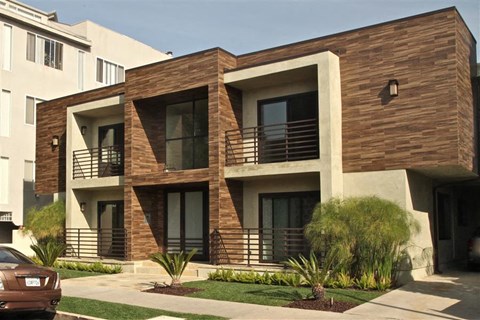 a building with a car parked in front of it