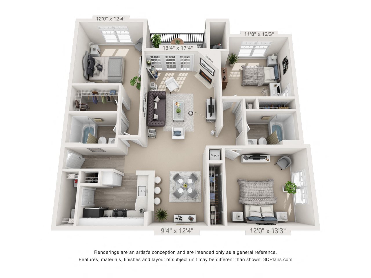 Floor Plans of Ashford Meadows in Herndon, VA