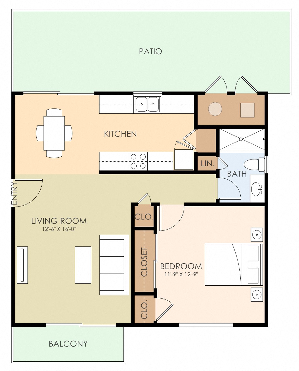 One Bedroom One Bath