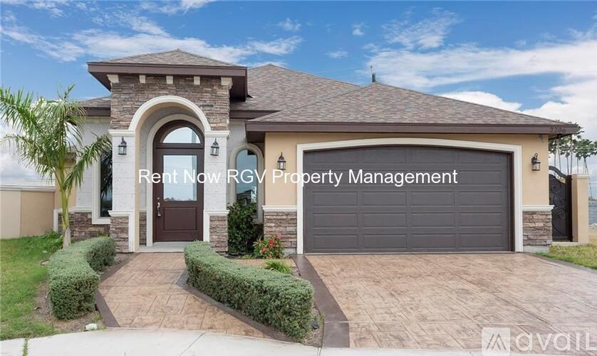 A house with the text "Rent Now Property Management" on the front door.