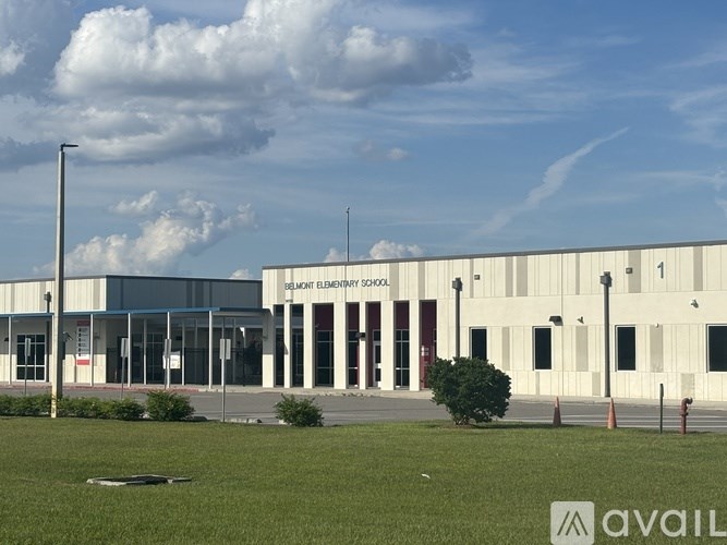 A large building with the words "BLOUNT BASEMENT SCHOOL" on it.
