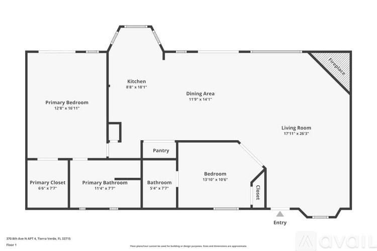 A floor plan of a property with a kitchen, living room, and several bedrooms.