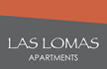 The image is a sign for Las Lomas Apartments.