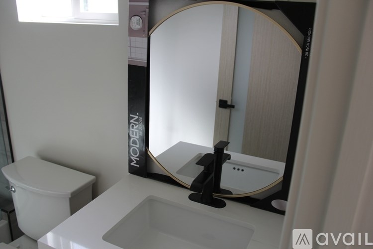 A bathroom with a white toilet and a sink with a mirror above it.