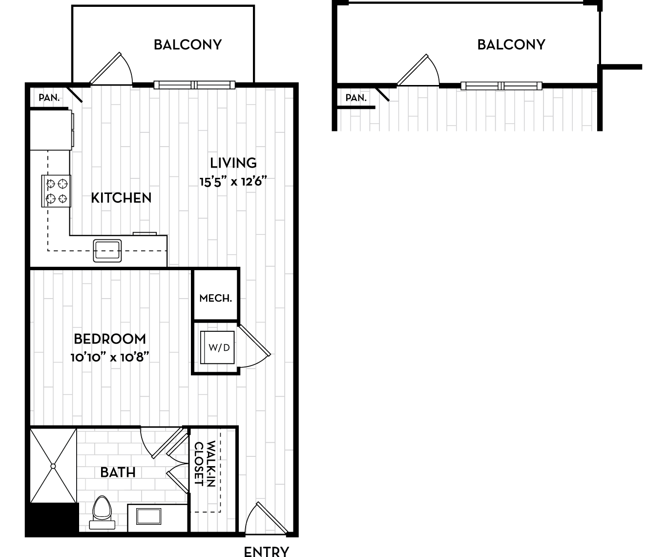 Old Tampa Bay Apartments for Rent - The Residence Peninsula - Compass Floor Plan
