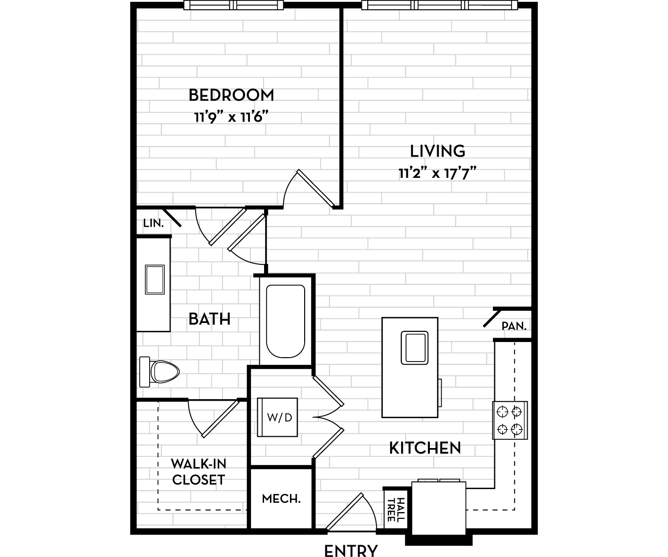 The Residence Peninsula Apartments for Rent in Tampa, FL - Harbor Floor Plan