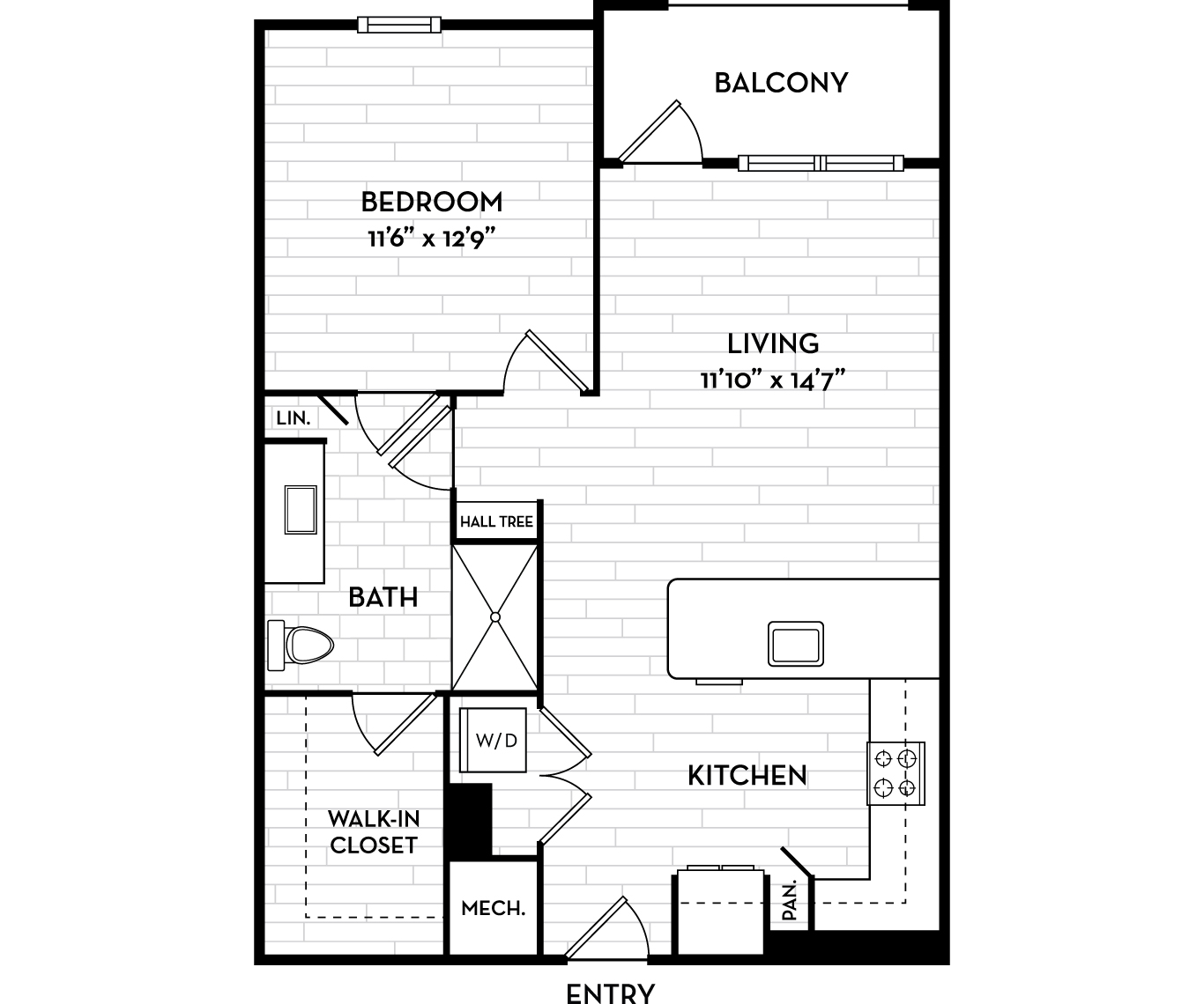 South Tampa Apartments for Rent - The Residence Peninsula Apartments - Horizon Floor Plan