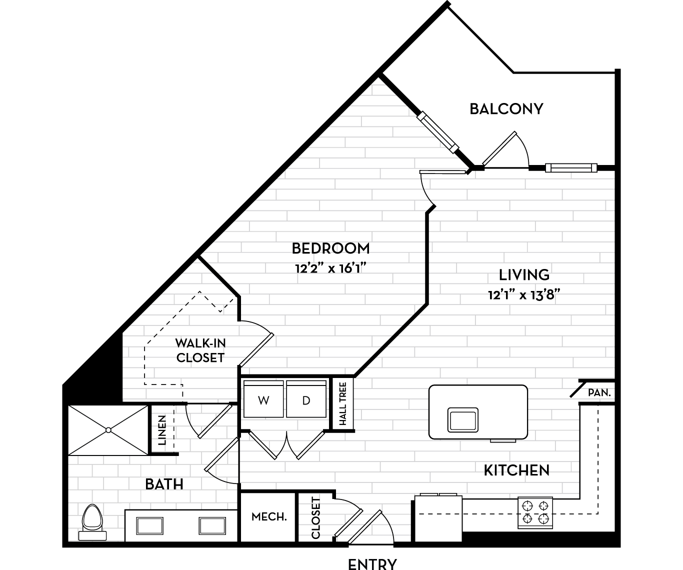 Brand new apartments in South Tampa, FL - The Residence Peninsula - Mainsail Floor Plan