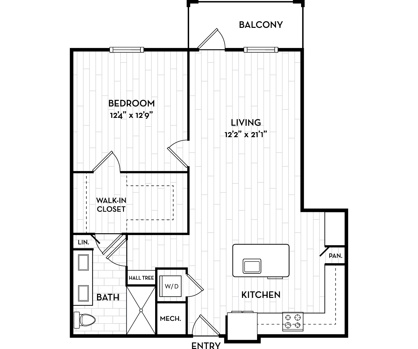 Pet Friendly Apartments in Tampa, FL - The Residence Peninsula Apartments - Portlight Floor Plan