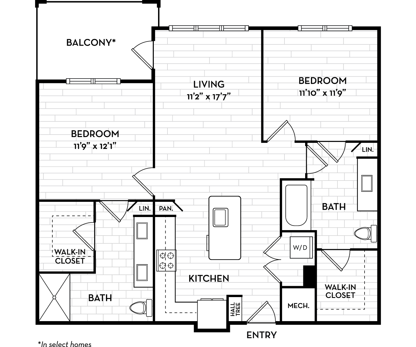 Waterfront Apartments in Tampa, FL - The Residence Peninsula - Catamaran Floor Plan