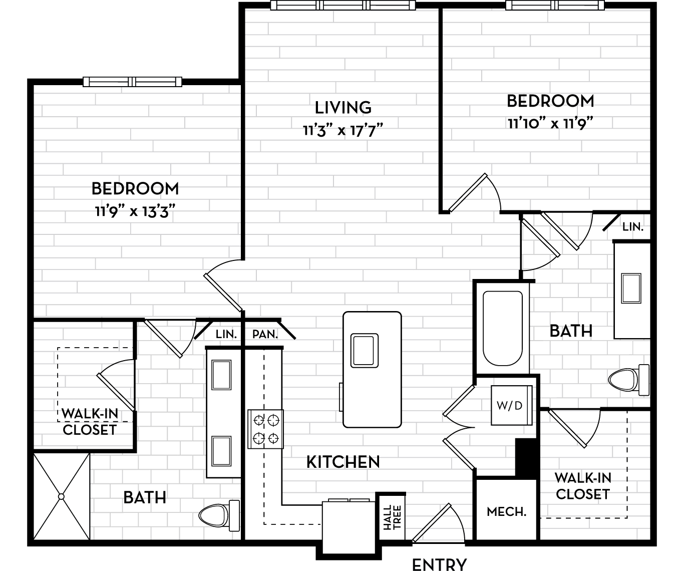 Brand new apartments in South Tampa, FL - The Residence Peninsula - Clipper Floor Plan
