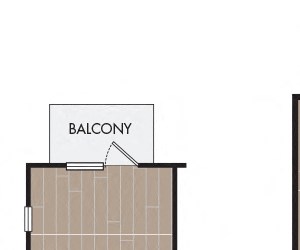 A9 Floor Plan Strata Apartments - Dallas, TX - A9 floor plan 729 Sq Ft