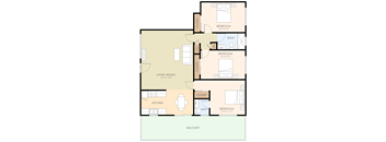 Three Bedroom One Half Bath