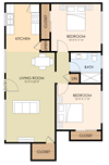 Two Bedroom One Bath