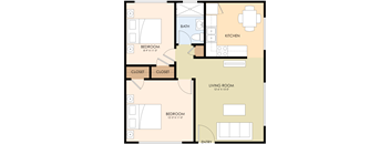 Two Bedroom One Bath