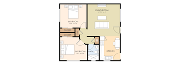 Two Bedroom One Bath