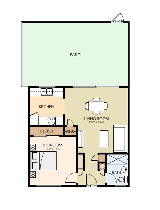 One Bedroom One Bath