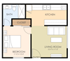 One Bedroom One Bath