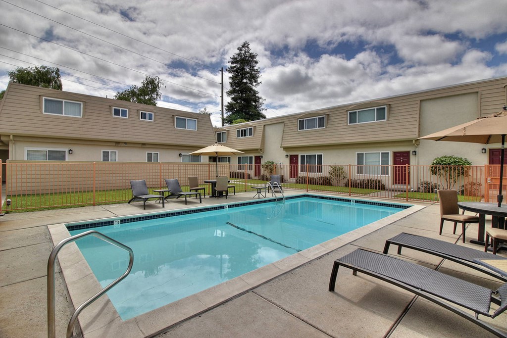 pool lounge building background at St. Croix, Mountain View, CA