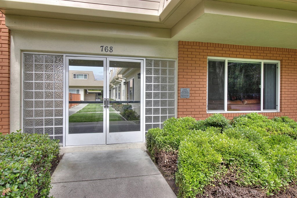 entrance doors at St. Croix, Mountain View, CA