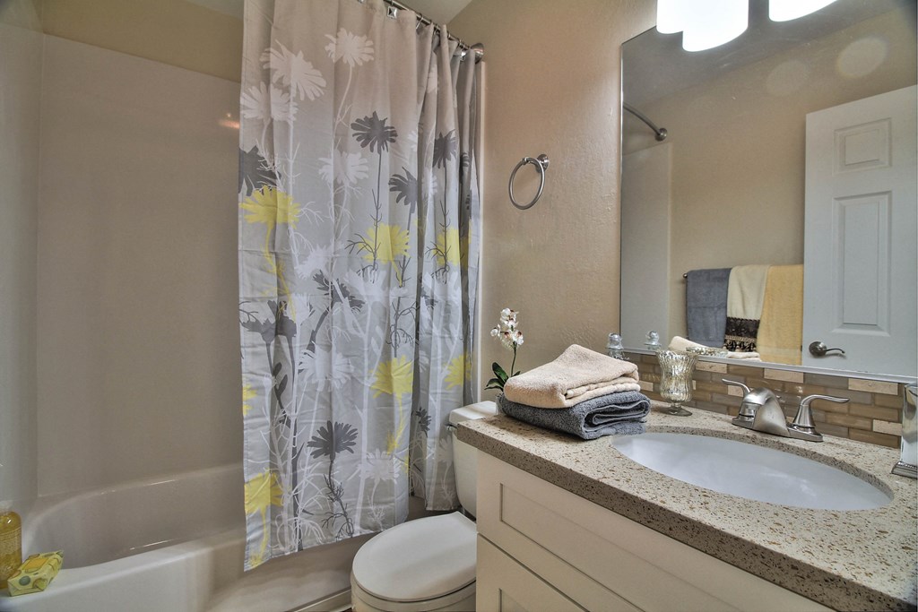 Bathroom With Bathtub at Sunnyvale Town Center, Sunnyvale
