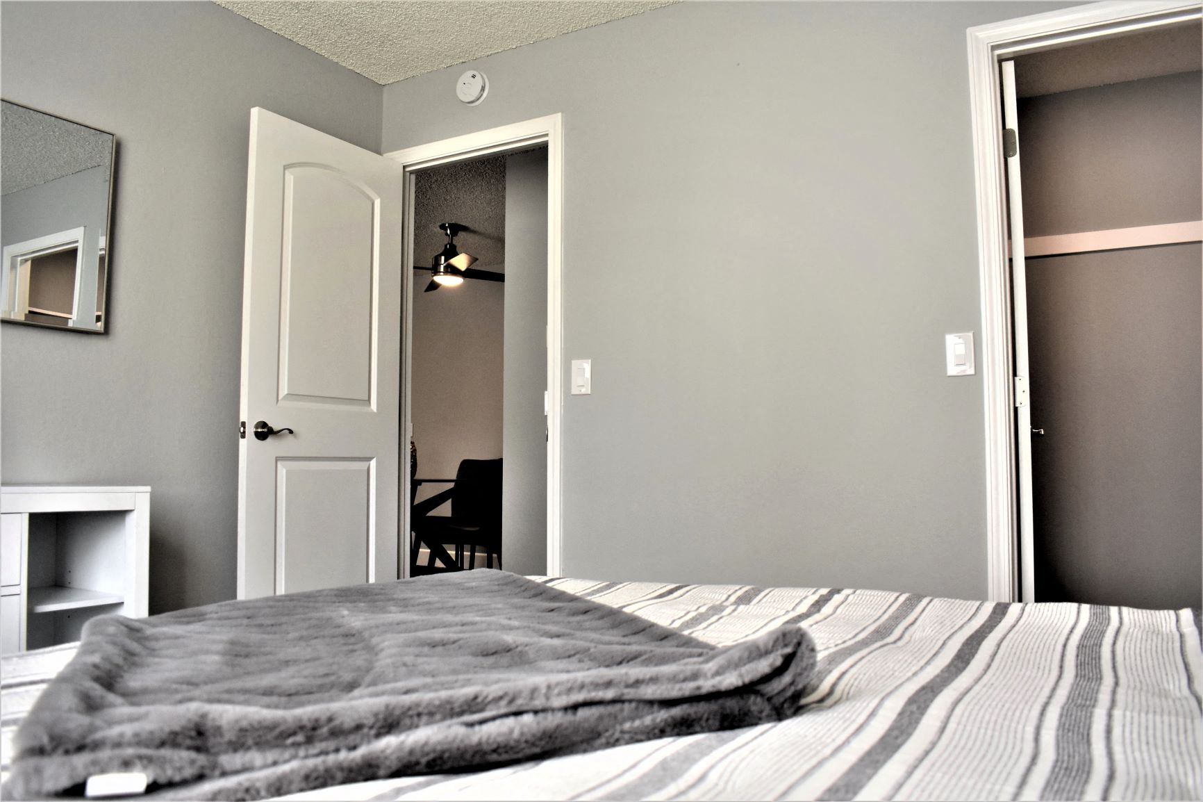 Closet in bedroom at Sunnyvale Town Center, California, 94086