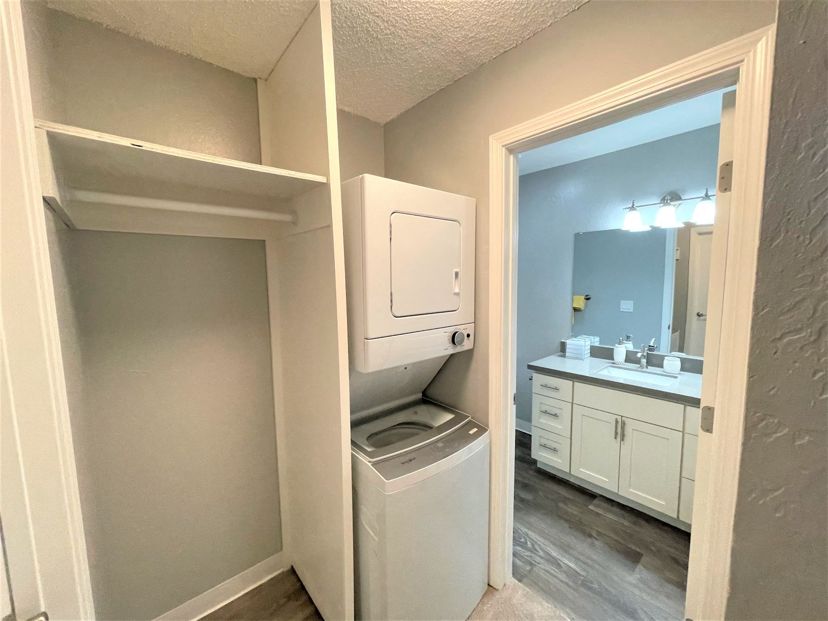 Bathroom With Adequate Storage at Sunnyvale Town Center, California