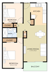 Two Bedroom One Bath