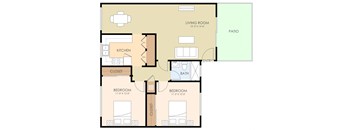 Two Bedroom One Bath