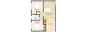 Two Bedroom One Bath