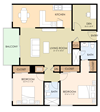Two Bedroom Two Bath w/den