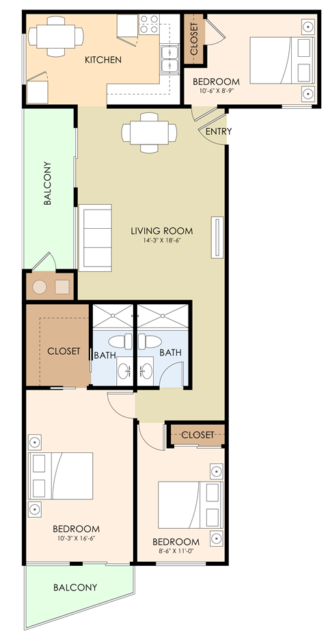 1887 Woodside Road Studio-3 Beds Apartment for Rent - Photo Gallery 30