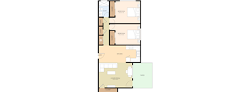 Two Bedroom One Bath