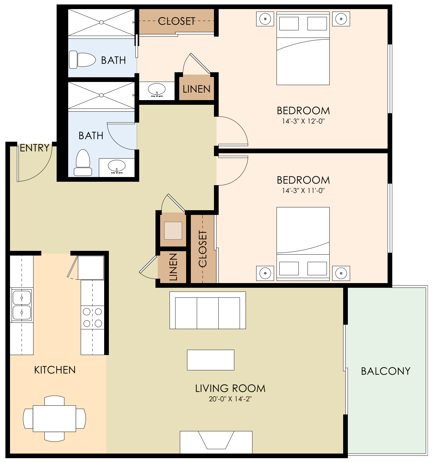 Floor Plans of Laurel Grove in Menlo Park, CA