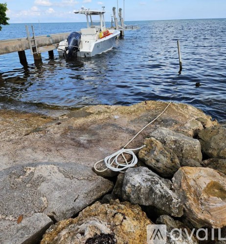A boat is docked at a pier in the water.