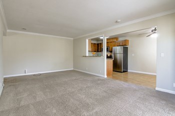 Living Area With Kitchen at Magnolia Place, Sunnyvale, CA