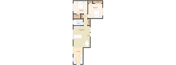 Two Bedroom One Bathroom