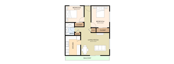 Two Bedroom One Bath