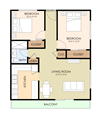Two Bedroom One Bath