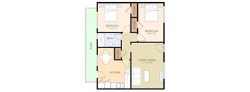 Two Bedroom One Bath