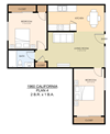 Two Bedroom One Bath